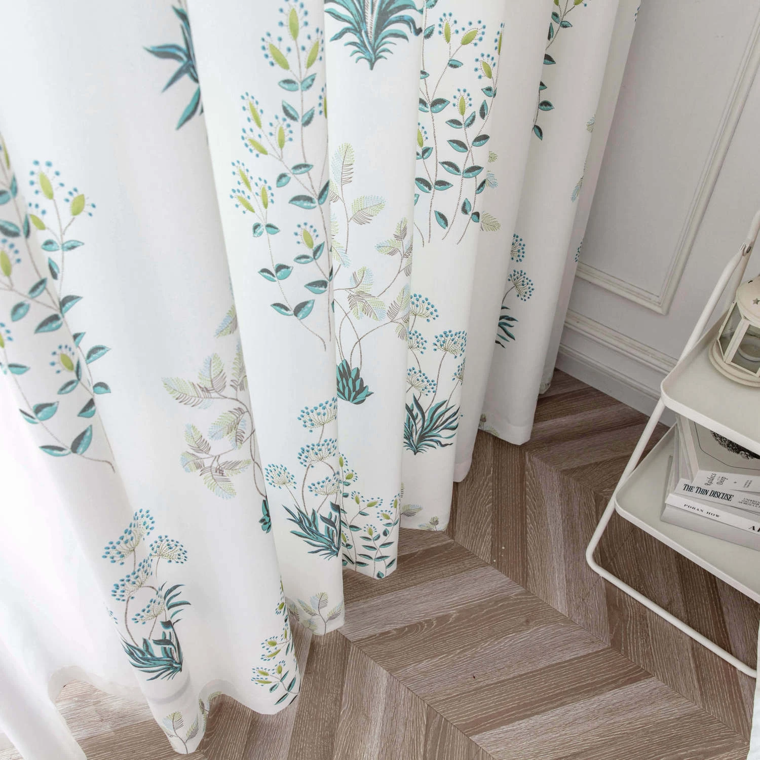 de tela con estampado de hojas americanas para sala de estar, dormitorio, balcón, puerta, Panel de ventana Pastoral, persianas personalizadas para hogar|Cortinas| - AliExpress