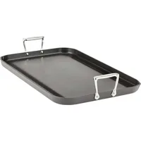 All-Clad HA1 Hard Anodized Nonstick Griddle 13x20 Inch Oven Broiler Safe 500F Pots and Pans, Cookware Black 1