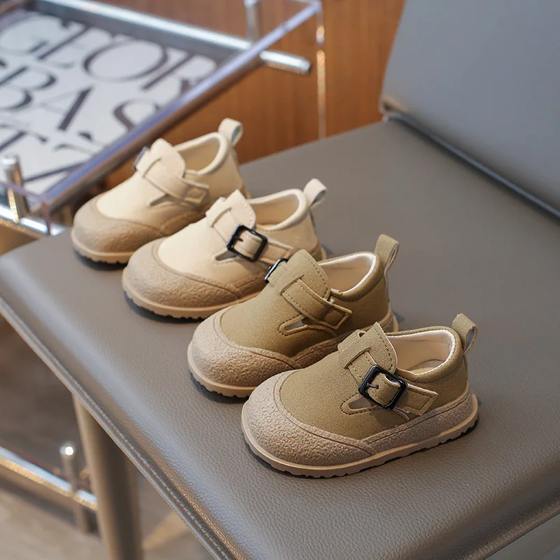 Retro Baby Boys Leather Shoes Shallow Toddler Girls Leisure Wedding Shoes Infant First Communion Party Baptism H03031 baby shoes