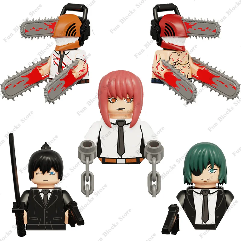 2023 Novo Popular Japão Motosserra Anime Homem KF1867 KF1867A Pochita Denji  Mini Personagens Ação Bloco De Construção Figura Colecionável Brinquedos -  Desconto no Preço