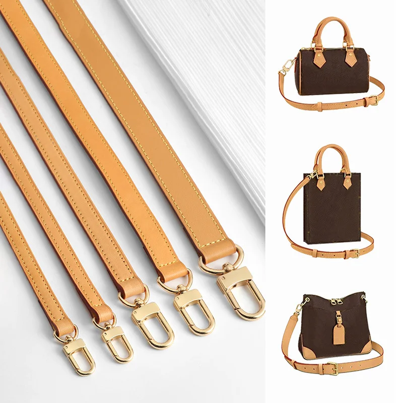 

100% Genuine Leather bag Strap for LV Speedy 20 25 30 Shoulder Straps Ajustable Crossbody Long Bags Belt 120cm Accessories