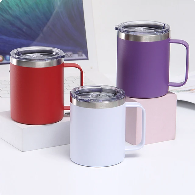 Stainless Steel Vacuum Insulated Mug - 12oz Vacuum Mug Stainless Steel Coffee  Cup - Aliexpress