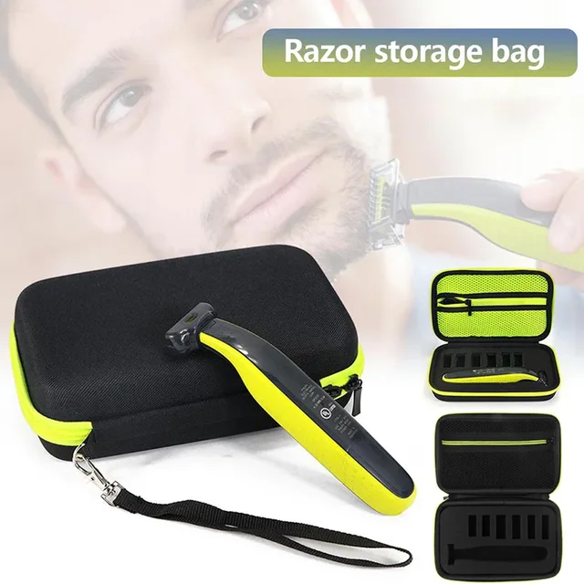 Boîte de rangement pour rasoir de voyage Portable, sac pour rasoir Eva, léger et étanche 1