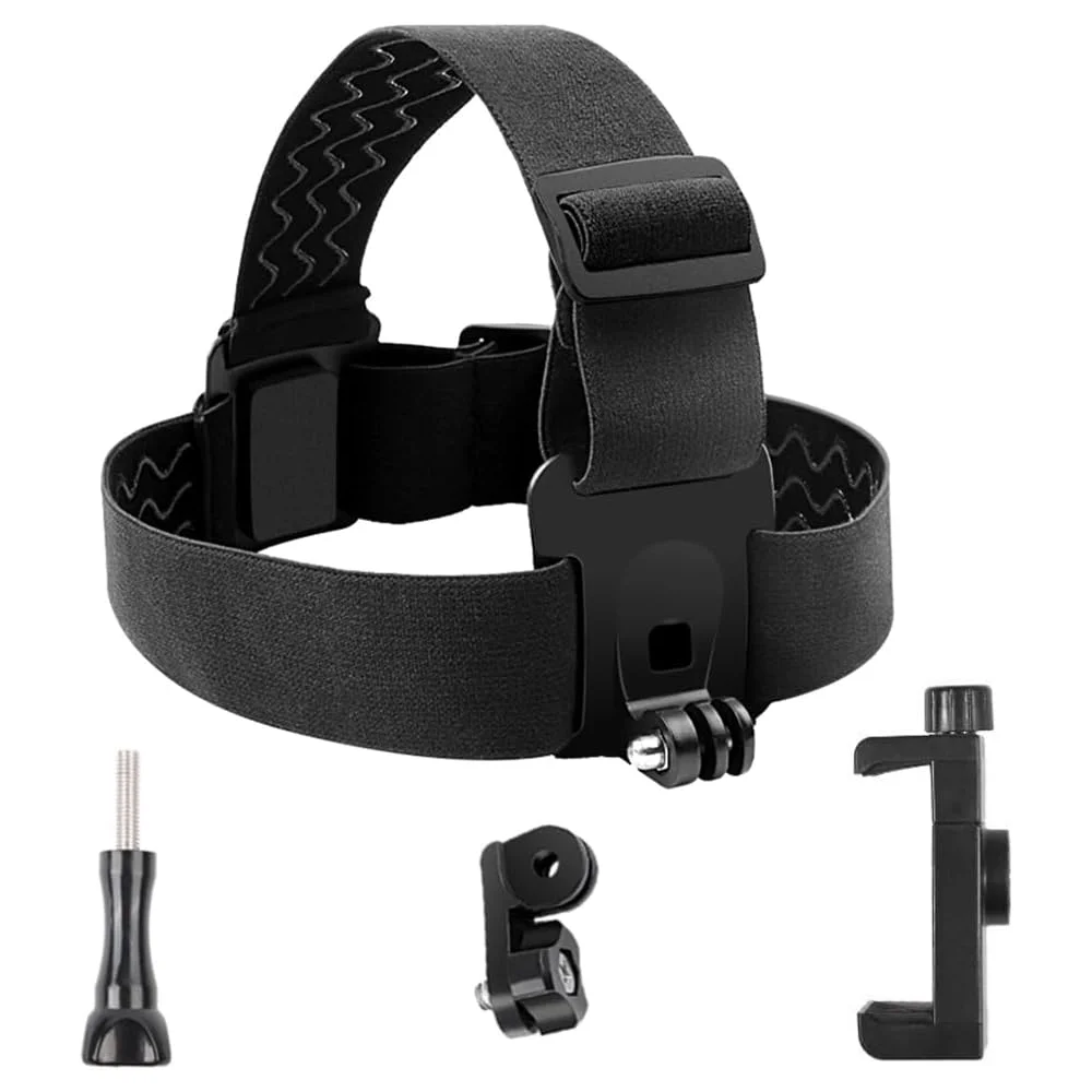 GeeKam - Imbracatura pettorale con fascia per la testa e clip per cellulare per POV, VLOG, compatibile con iPhone, Samsung, GoPro Hero, Insta360, AKASO, DJI Osmo, SJCAM e altre action camera