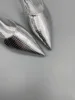 AL*A Silver Slingback Shoes In Real Leather High Quality Golden Mirror Flat Shoes 2025 New Luxury Design Shoes For Women 2