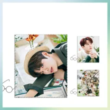 

1Pcs Wholesale Kpop Straykids Glasses Cloth New Album 2022 SEASONS GREETINGS Microfiber Glasses Cleaning Cloth For Lens Kim Tae