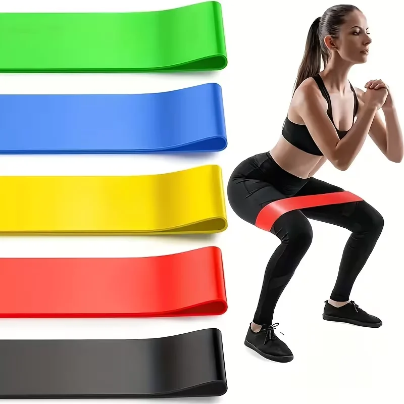 5-Piece Yoga Resistance Bands Set for Strength Training and Body Sculpting