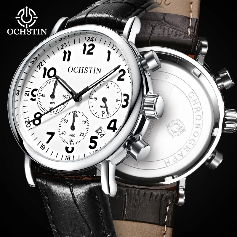 Ochstin's New 2024 Navigator Series Minimalist Fashion Multi functional Quartz Movement Men's Quartz Watch
