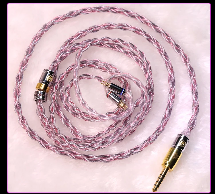 HAKUGEI Seidenreich. Hybrid-HiFi-Kopfhörerkabel aus reinem Kupfer, versilbert und mit Graphen, mit 3,5/4,4/2,5 Anschlüssen. – Detail 13