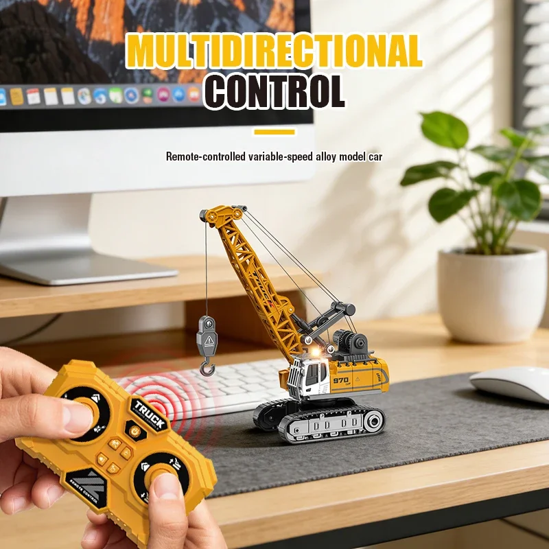 Mini grue télécommandée 1:64 2.4GHz - Jouet RC