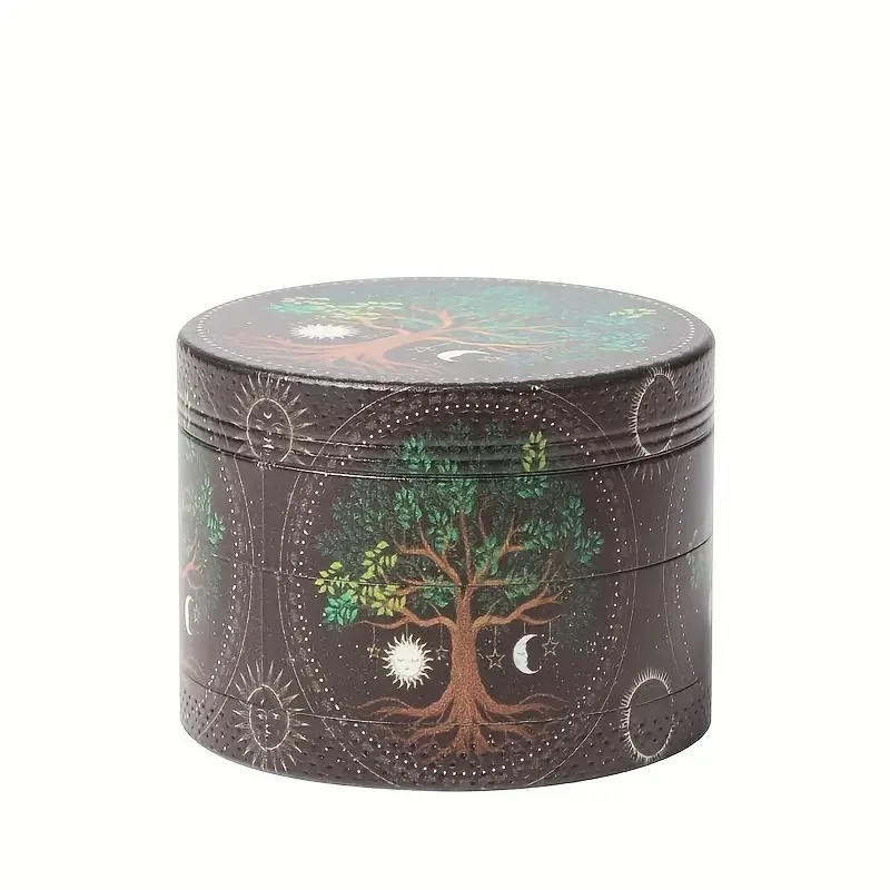 4 Layers Mini 40mm Hemp Pepper Pot Spice Mill Zinc Alloy Metal Dry Herb Smoke Cigarette Accessories Herbal Tobacco Grinder