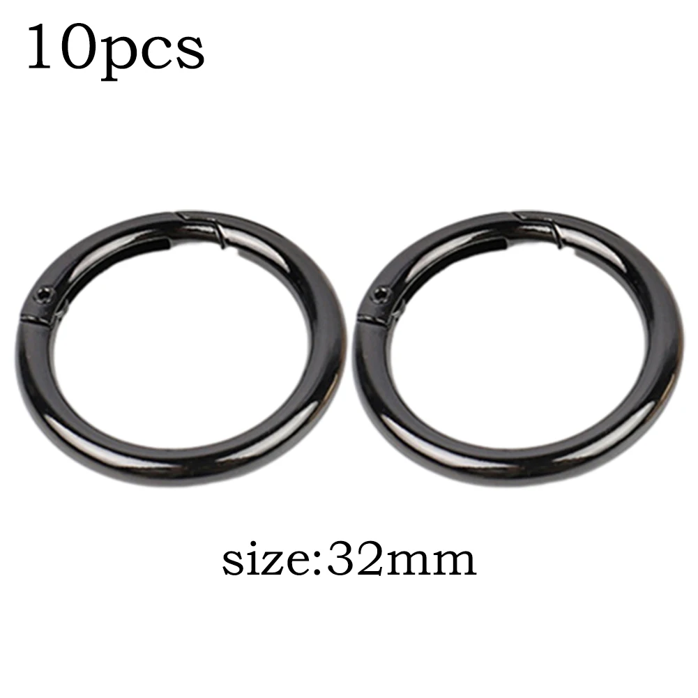 

Металлическое уплотнительное кольцо, открывающийся зажим для сумок, сумок, застежка «сделай сам», застежка-защелка для сумок, ремешки для сумок, запасные части, аксессуары, 10 шт.