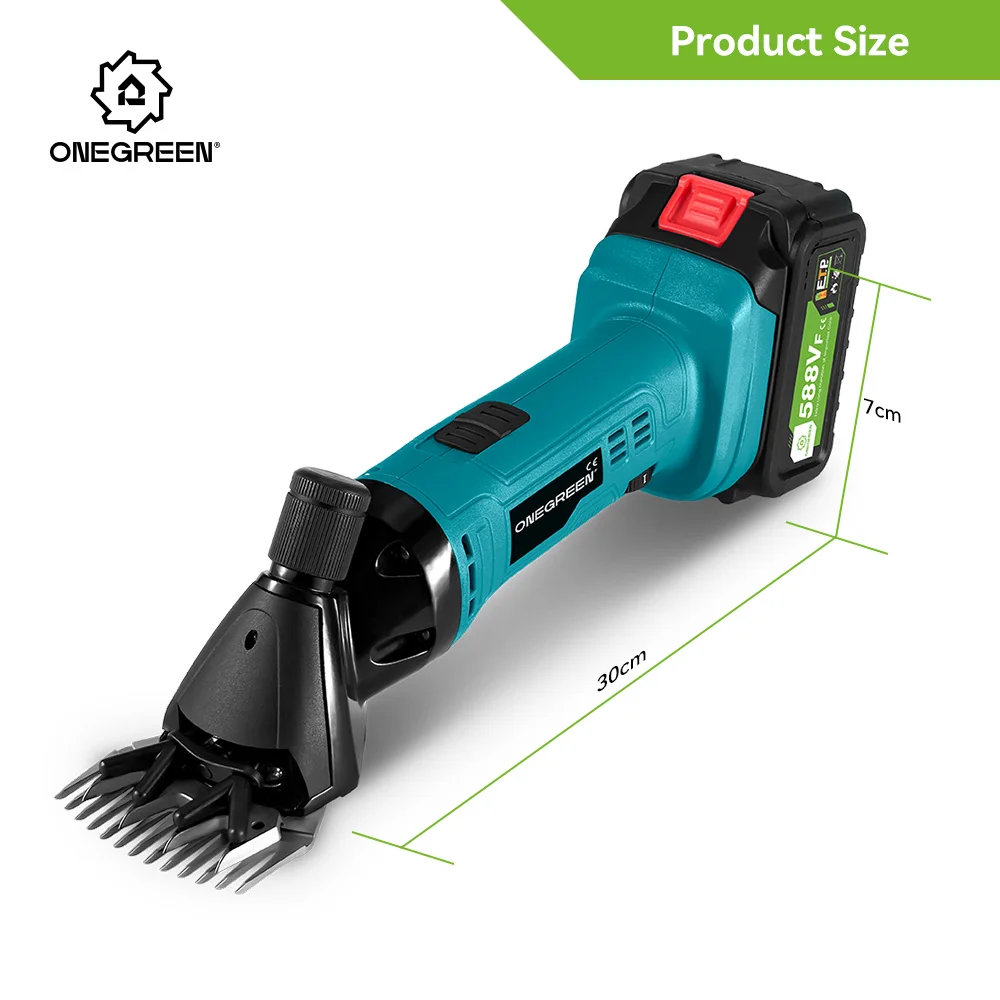 ONEGREEN 6 Speed 13 Teeth Cordless Electric Wool Shears Electric Scissors Sheep Pet Clipper Machine For Makita 18V Battery 4