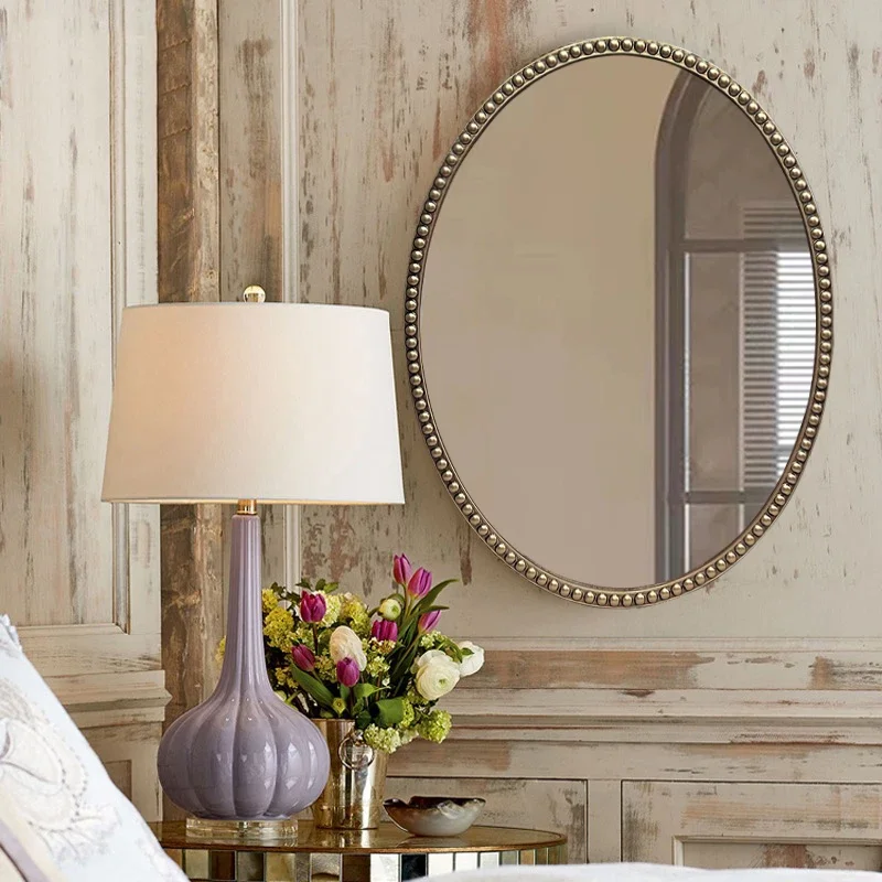 Stickers Accessories Makeup Mirror Vintage Vanity Aesthetic Woman Mirror Nordic Beauty Salon Salon Miroir Mural Home Decorations makeup mirror