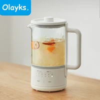 Olayks Pot de santé 0.6L bouilloire électrique multifonctionnelle Portable Mini théière isolation automatique ragoût marmite électrique 1