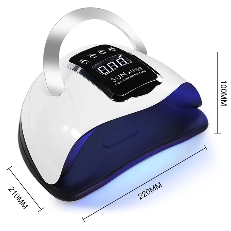 SUN X11MAX Nail Dryer Professional 66LED Nail Art Light with Timer and Sensor 280W High Power Fast Drying Gel Nail Polish Tool 6