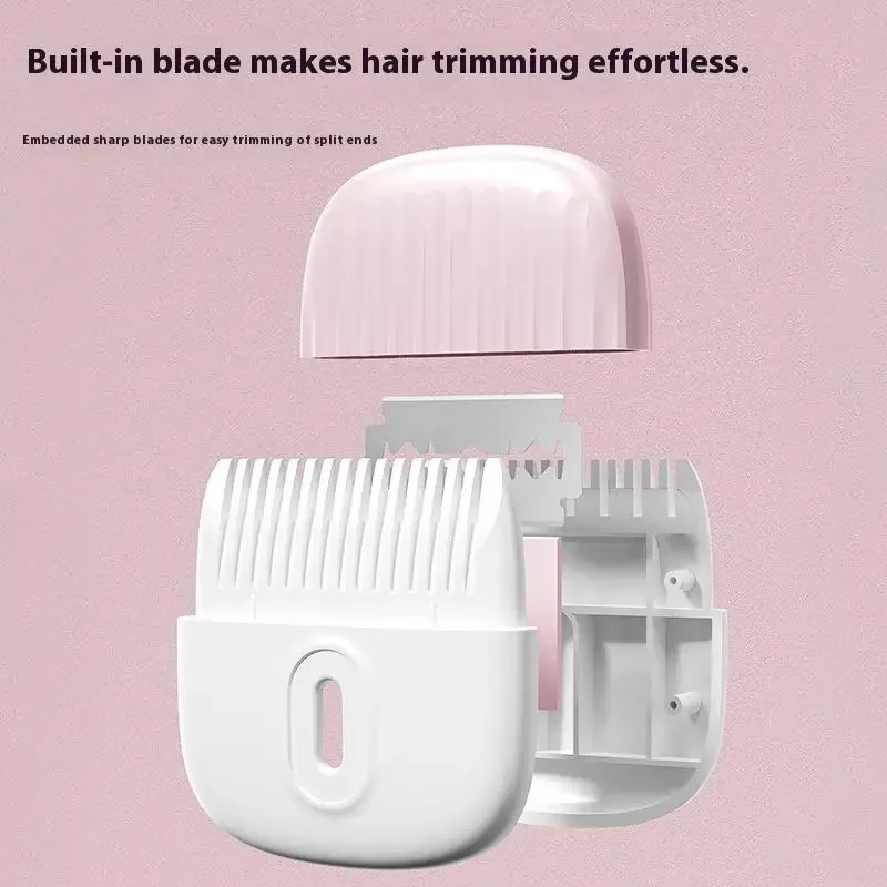 2 في 1 مشط قص شعر الطفل وتصفيف الشعر الانفجارات والكسر الشعر الانفجارات المتقلب دليل المحمولة مقص الشعر للأطفال