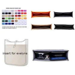 Fits for Evelyne Saddle Insert Bag Felt Cloth Organizer Makeup Handbag Organizer Travel Inner Purse Portable Cosmetic Bags