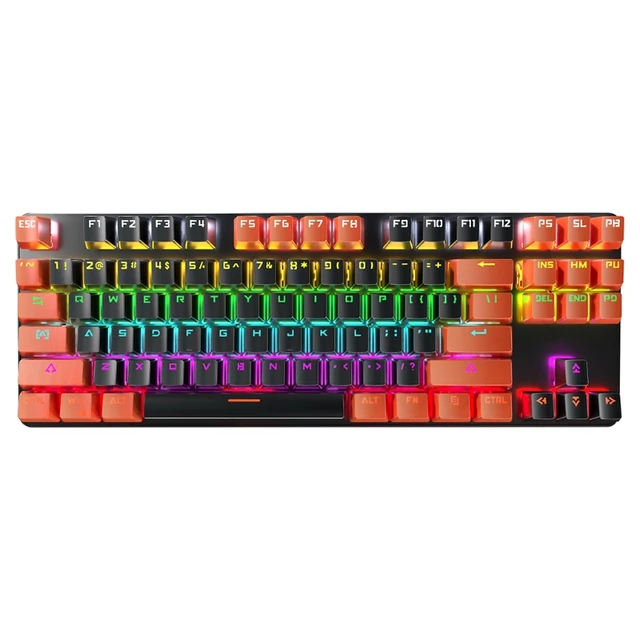 Teclado con cable para juegos, Mini teclado ultracompacto con  retroiluminación RGB, resistente al agua, pequeño y compacto, 61 teclas,  para PC/Mac - AliExpress