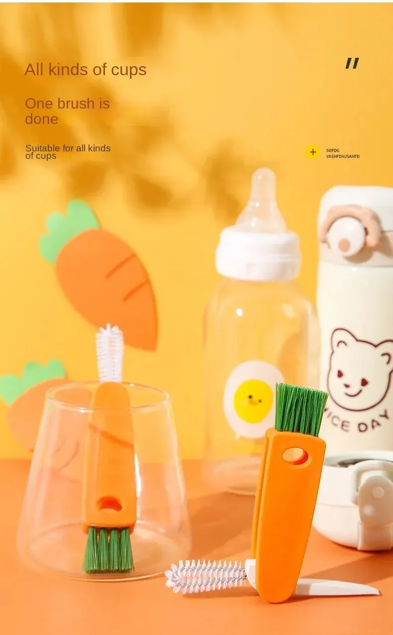 Bottle cleaning tool with cartoon design