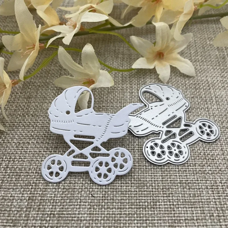 Kinderwagen Metall Stanzformen Schablonen für DIY Scrapbooking dekorative Prägung Handwerk Stanzschablone Form