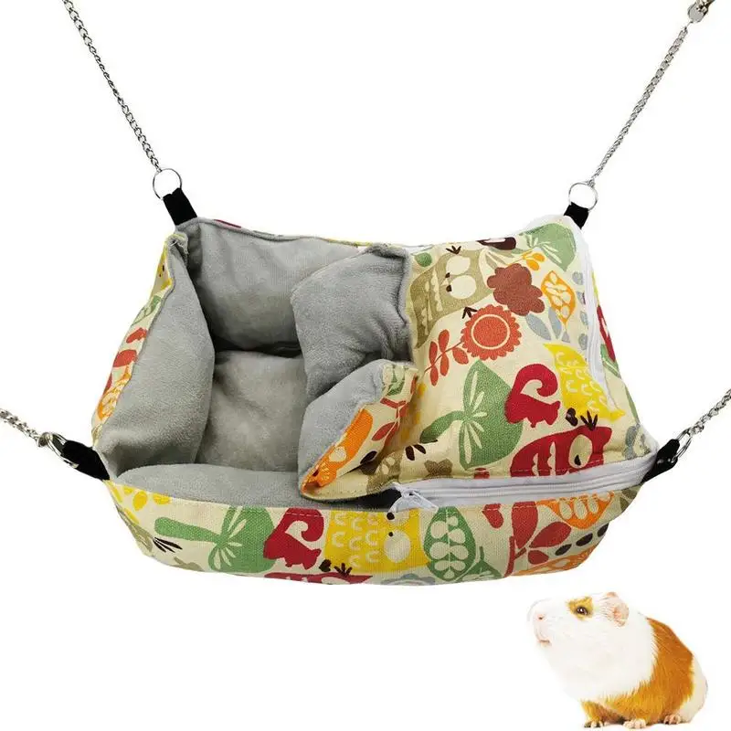 Small Pet Hanging Hammock Sleeping Bed Rabbit Cat Squirrel Hanging Cave For Gerbil Sugar Glider Hedgehog Small 1