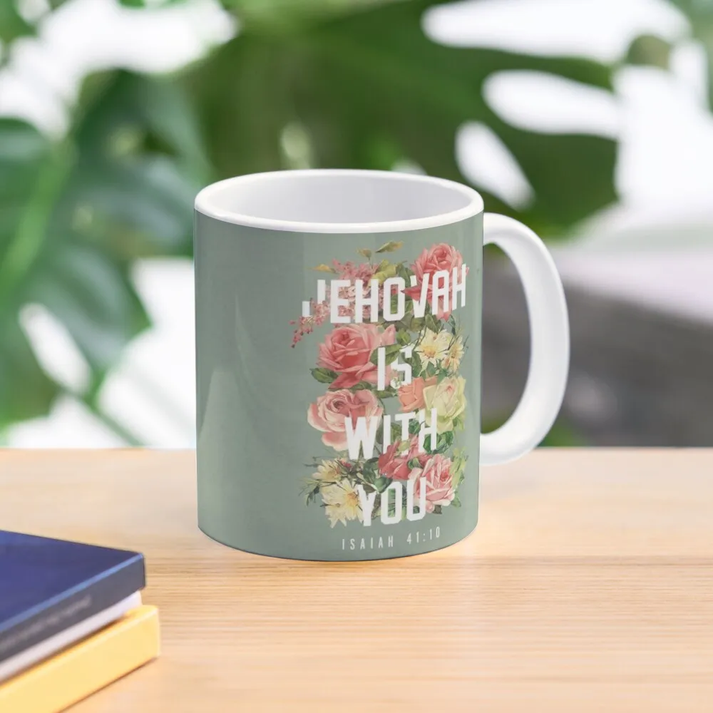 

ISAIAH 41:10 (Floral) Coffee Mug Thermo Coffee Cup To Carry