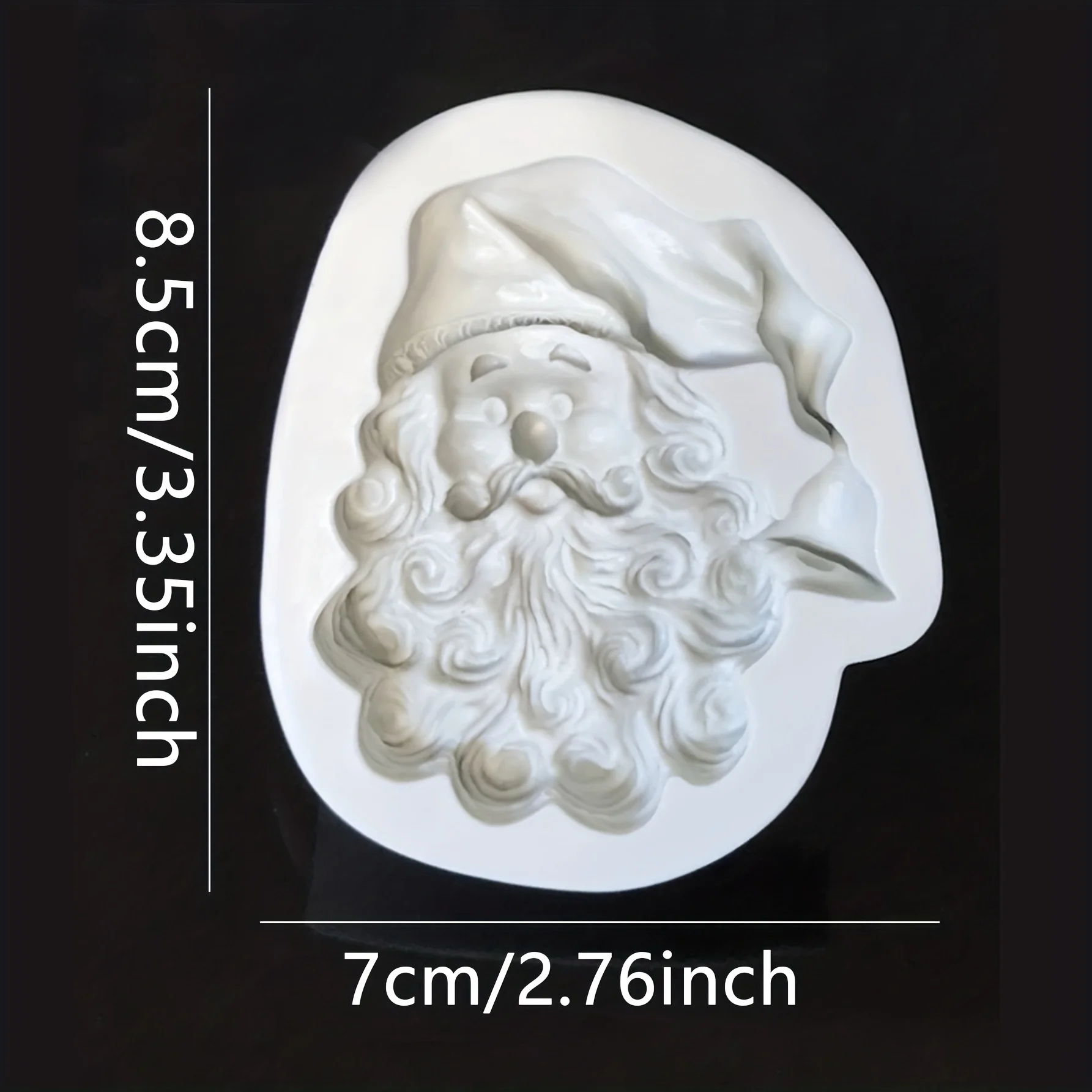 1pc-Silicone Christmas Cake Mold Santa Claus Resin Tools Cupcake Cake Lace Decorating Tools For Baking
