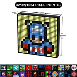 Smart RGB LED Matrix Display with Bluetooth App Control (32x32)