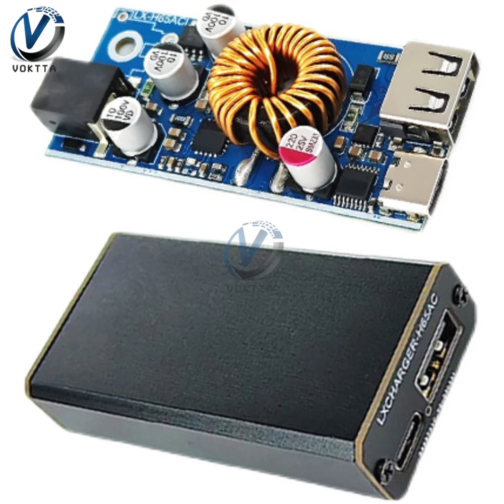 Módulo Abaixador Usb Buck Converter Módulo de Carregamento Rápido Multi-protocolo Fonte de Alimentação Regulador de Tensão Qc2.0 Qc3.0 dc 12-96v