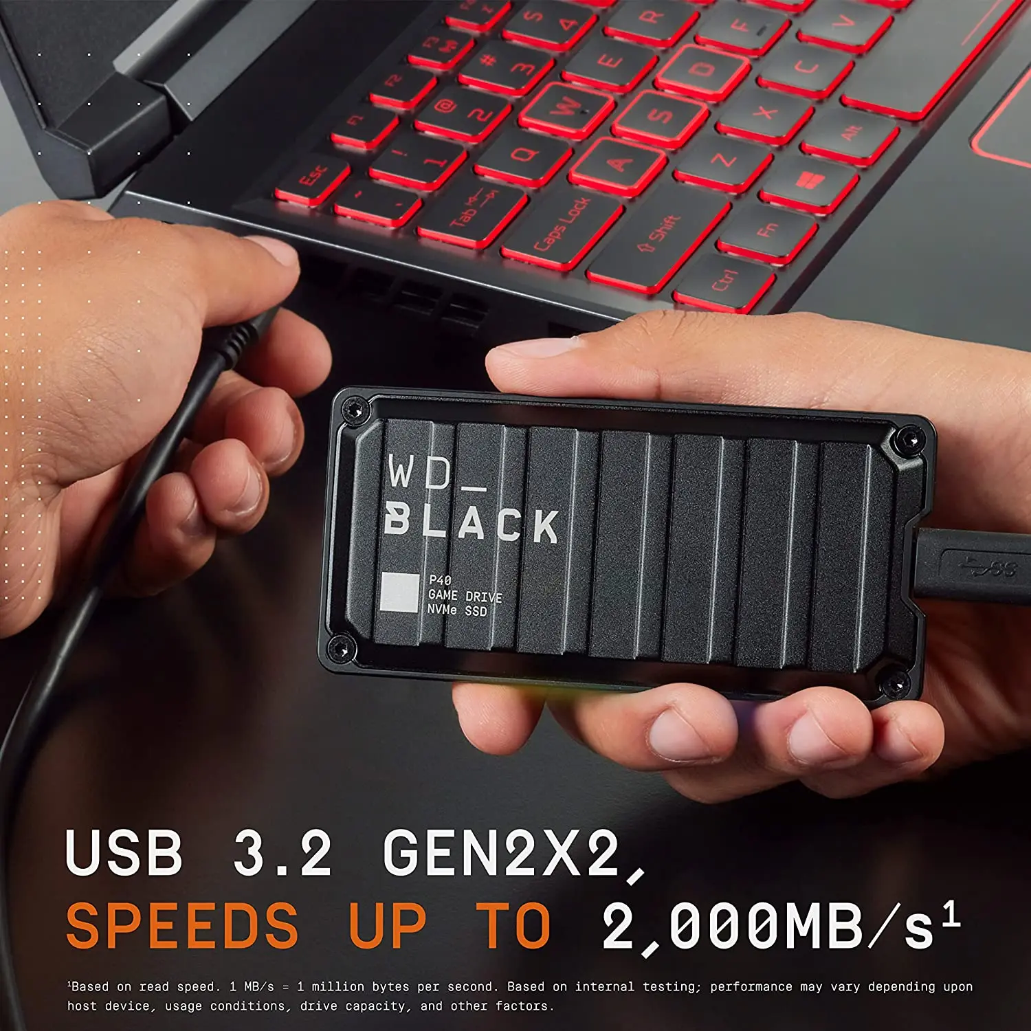 WD BLACK P40  ̺, ޴  ָ Ʈ ̺, ÷̼̽ Xbox ȣȯ  SSD, ִ 2000 MB/s, 500GB, 1TB, 2TB