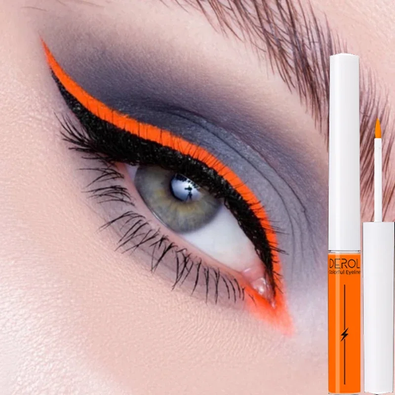

Fluorescence Eyeliner Pencil Colorful Eye Makeup Pigment Waterproof Long-lasting Liquid Eyeliner Pen UV Light Neon Eye Cosmetics