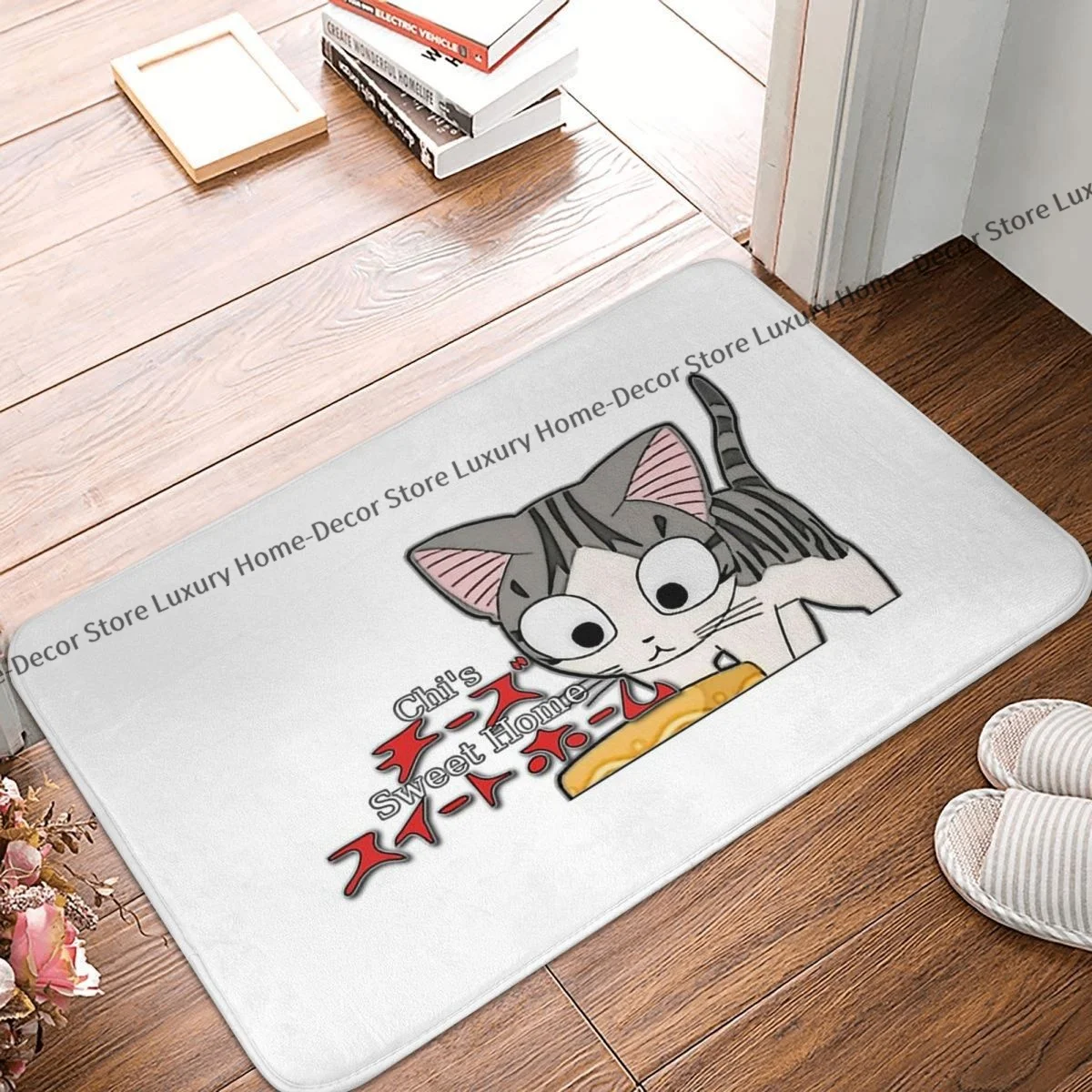 Zerbino Antiscivolo Chis Sweet Home Chi The Cat Bath Kitchen Mat Tappeto Di Benvenuto Flanella Modern Decor