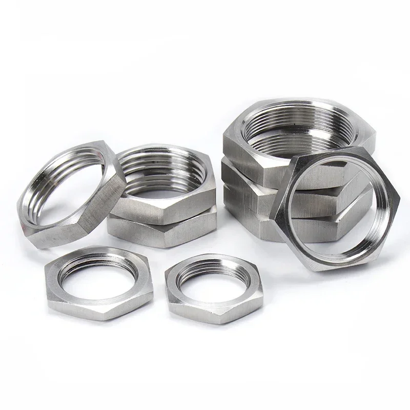 

M8 10 12 14 16 18 20 22 24 25 27 30 32 Metric Female Thread Hex Lock Nut Pipe Fitting 304 Stainless Steel