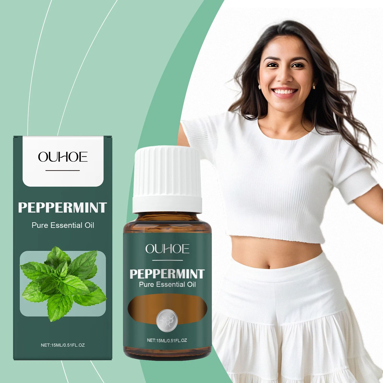 Mint Soothing Massage Essential Oil Skincare Moisturizing Body Care Plant Essential Oil Massage