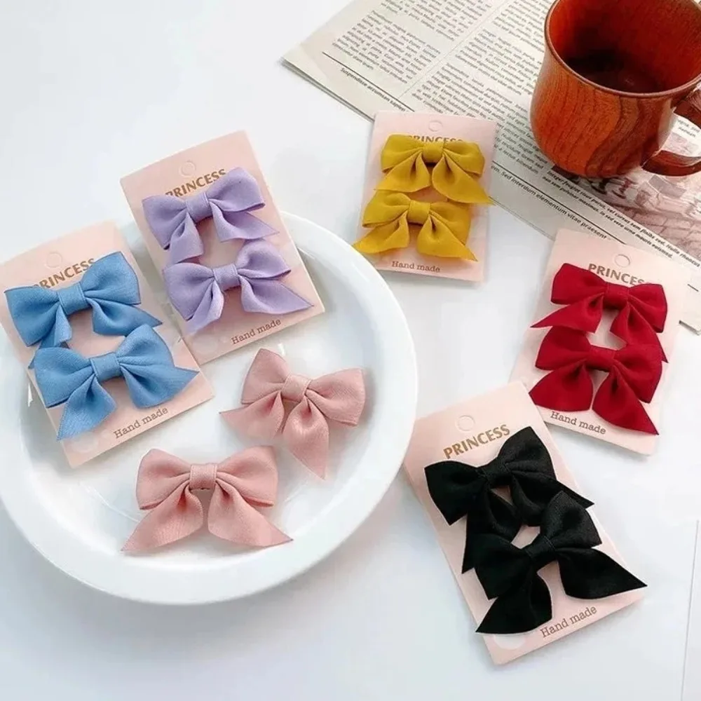Hair Accessory Bow Headgear Girls Net Red Clips Baby Hairpins Children Hair Clips Gifts