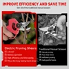30mm 4 Gears Brushless Electric pruning shears Pruner Shear Cordless Tree Branches Pruning Garden Tool For Makita 18V Battery 5