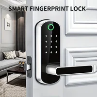 Smart Fingerprint Door Lock App Remote Control Keyless WIFI Digital Touchscreen Lock NFC IP67 Waterproof with 2 IC Cards - Image 5