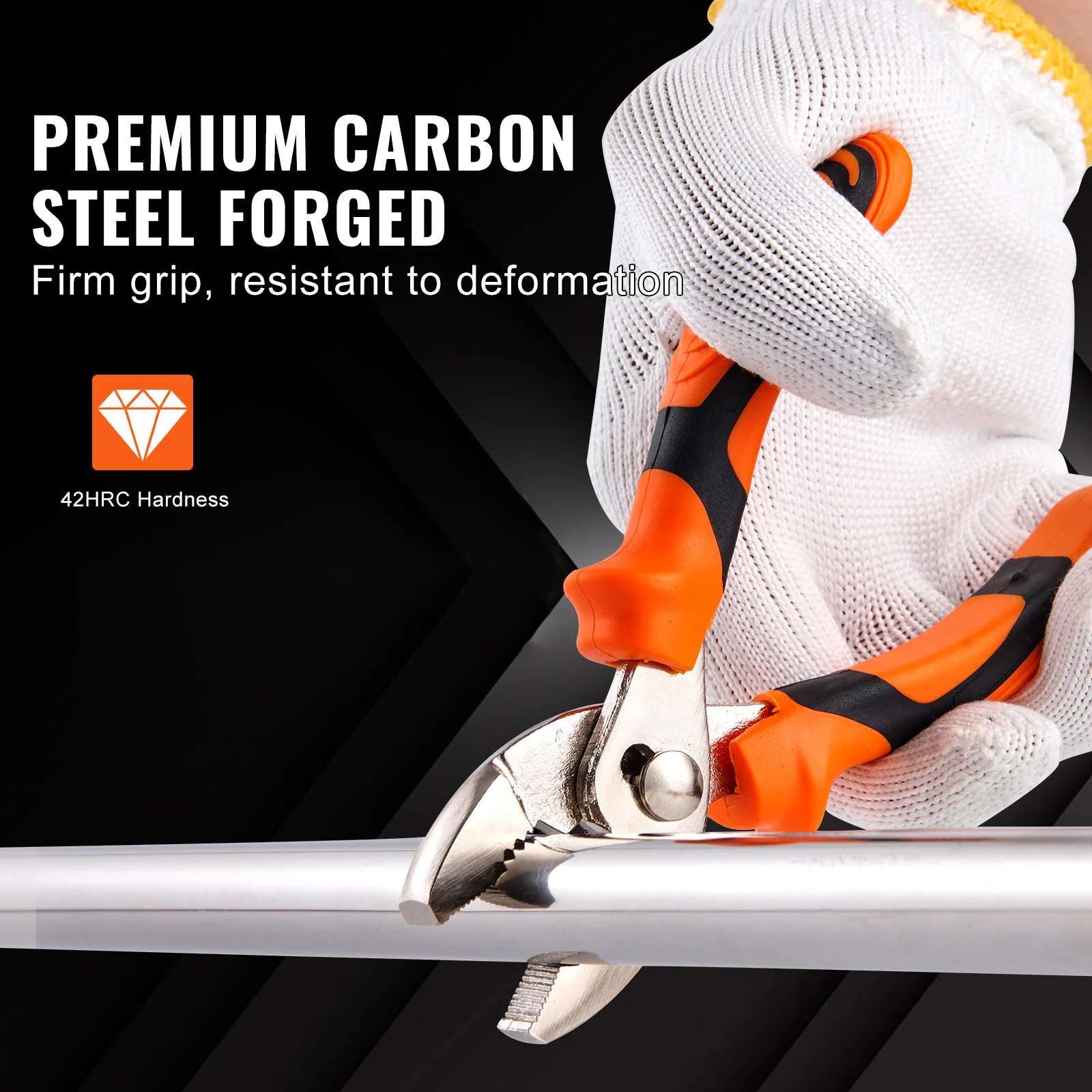 High Carbon Steel 8 Piece Pliers Set for Heavy Duty Use