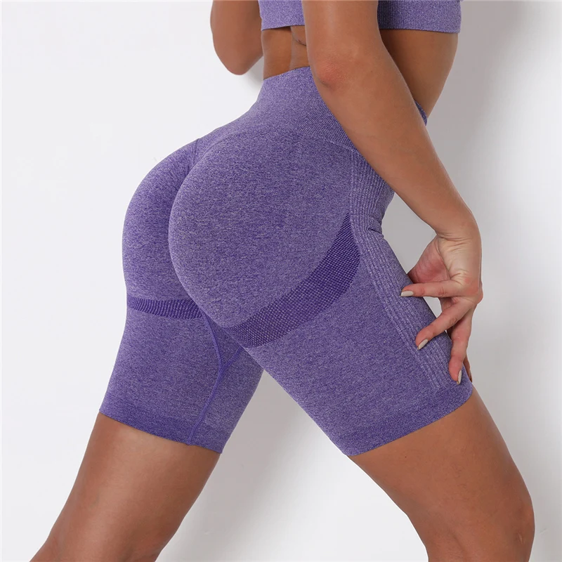 Women Shorts Yoga Gym Shorts Seamless Gym Push Up Fitness Sports High Waist Workout Cycling Sports Clothes