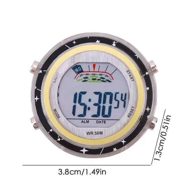 Termometro Digitale Per Moto Da Manubrio - Display Luminoso Impermeabile, Accessorio Nero Per Motociclisti