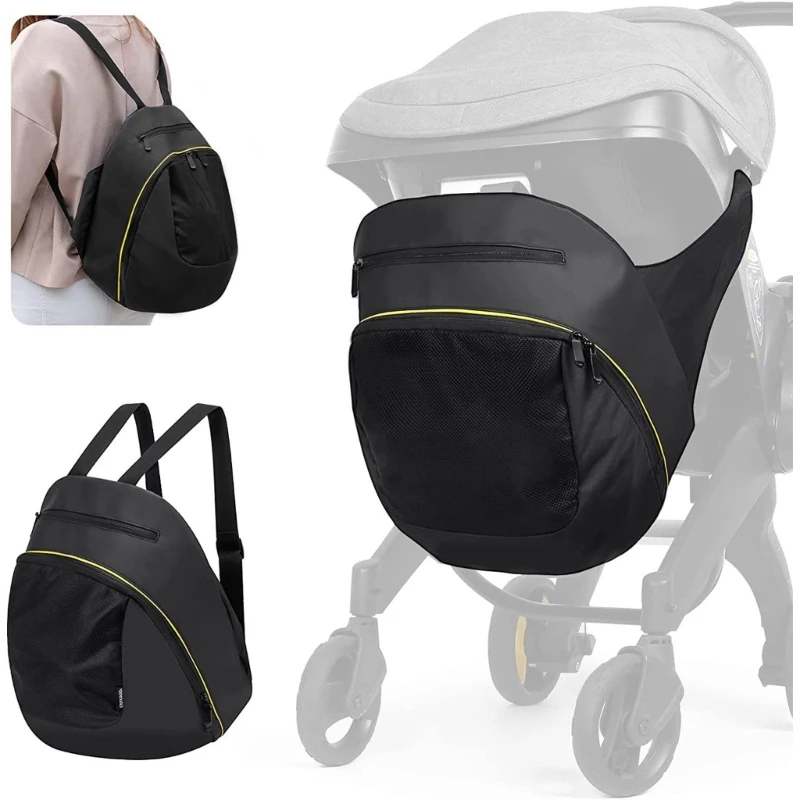 Convenient Baby Strollers Storage Bag Fashionable Mom Backpack Shoulder Bag Water Resistant for Foofoo Strollers