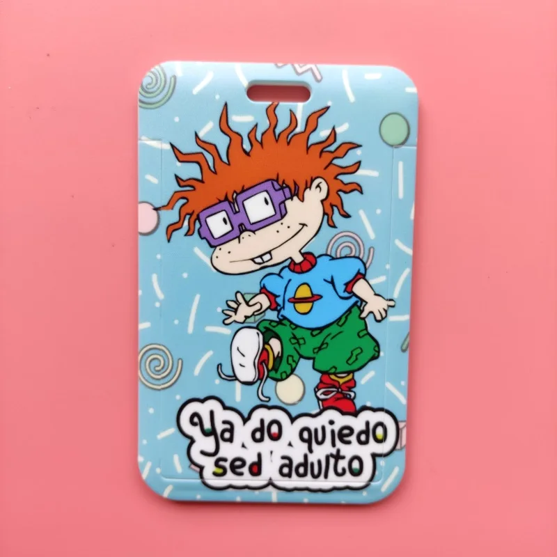 Cartoon Boys Girls ID Credit Bank Card Holder Students Bus Card Case Lanyard Child Visit Door Identity Badge Cards Cover