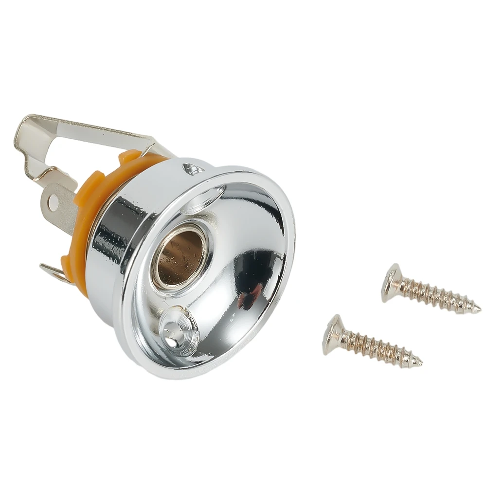 

Guitar Socket Jack Replacement TL Metal Accessory Assembly Electric Guitar Electro Sockets Universal Lightweight