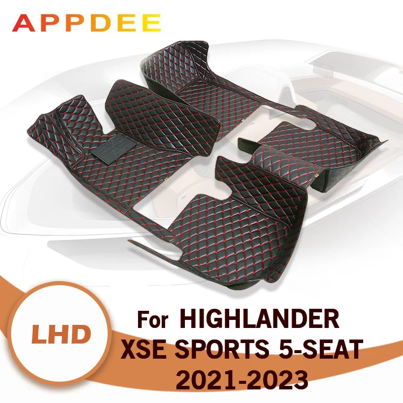 Car floor mats auto foot pads carpet cover interior accessories for Toyota Highlander XSE sports 5 Seats