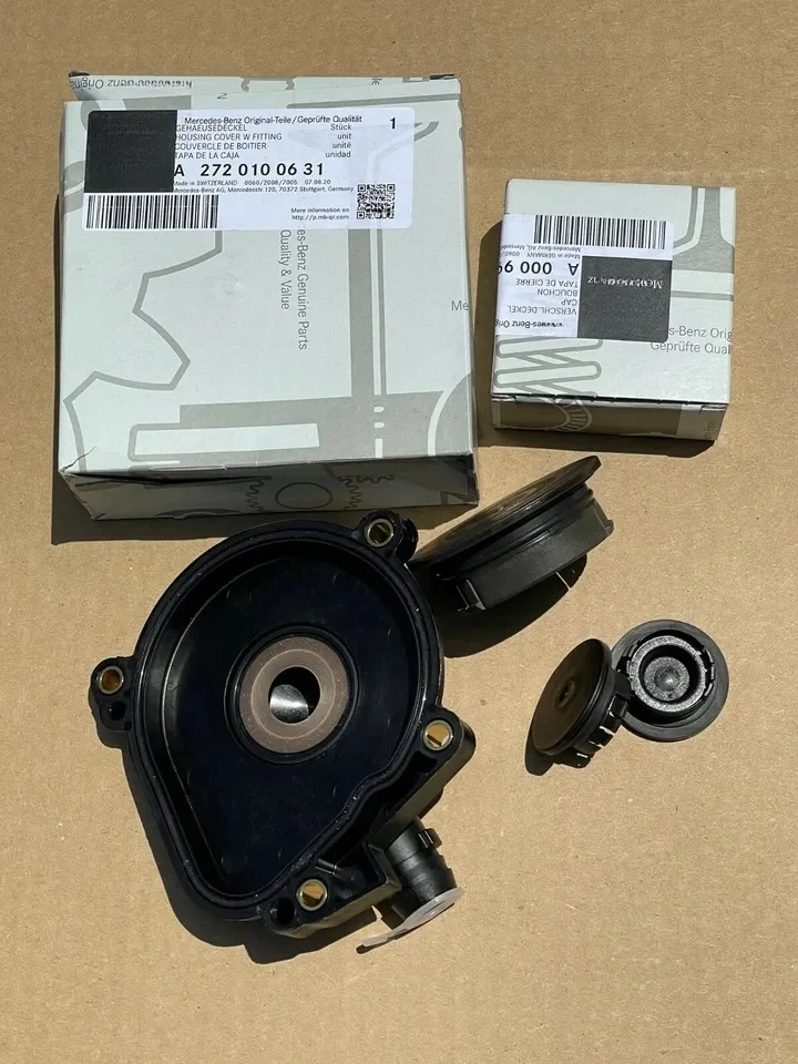 For Mercedes-Benz Original Engine Oil Separator Cover + Camshaft Cover Set NEW