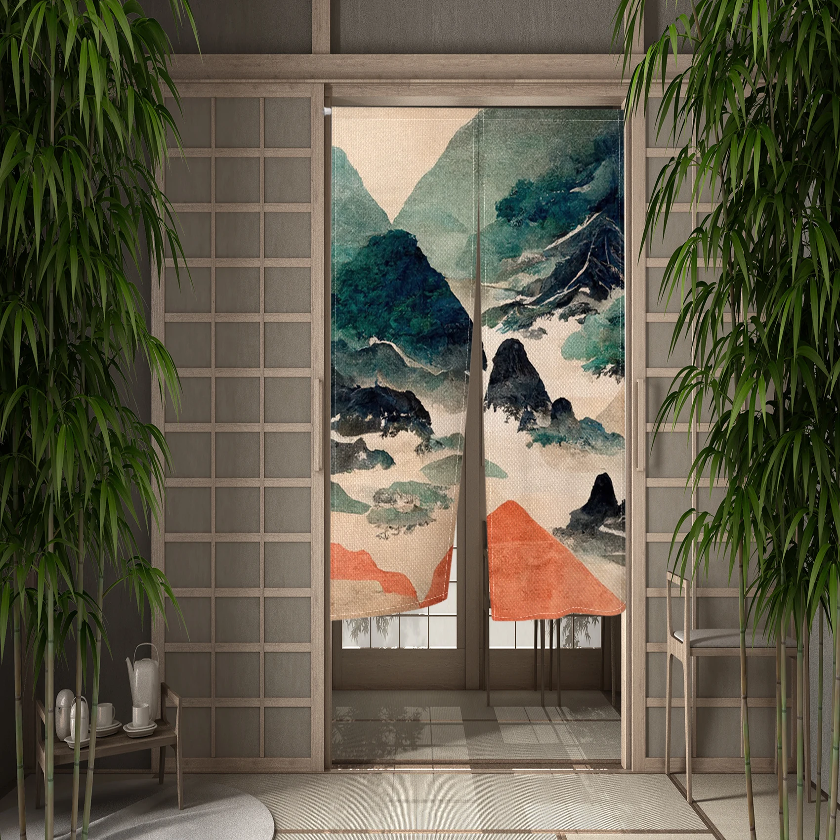 noren japonais long 8