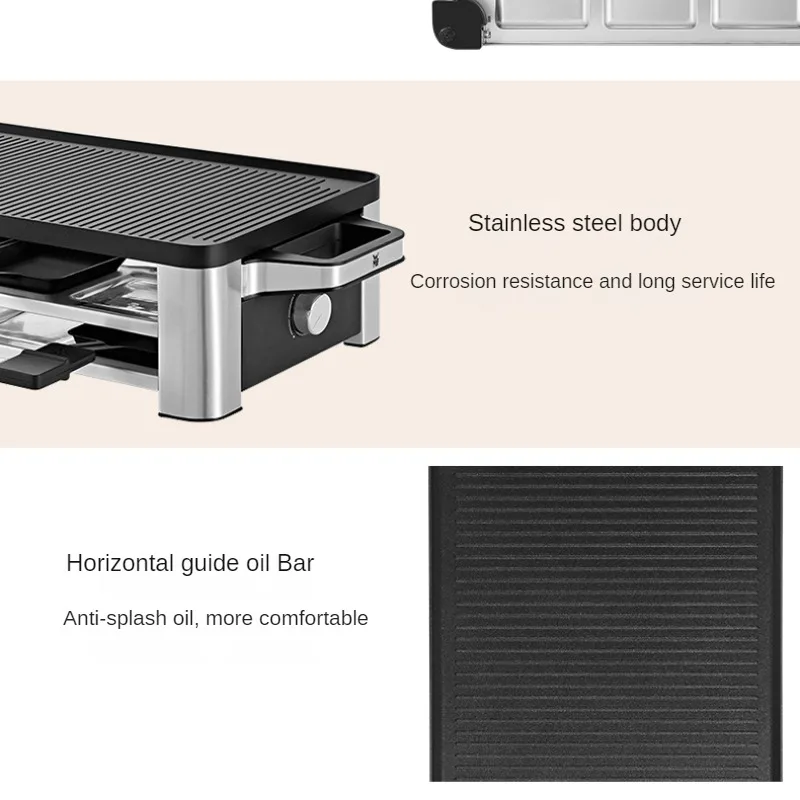 Electric Oven Electric Barbecue Grill Family Barbecue Machine Electric Baking Pan Multifunctional Indoor Meat Roasting Pan 5