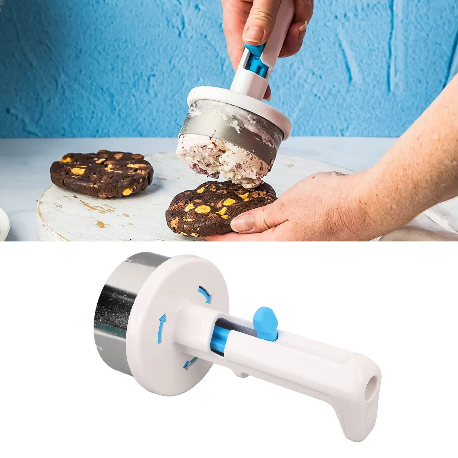 Ice Cream Scoop Ice Cream Scoop Professional One Handed Operating Sandwich Making Spoon for Kitchen Dessert Store