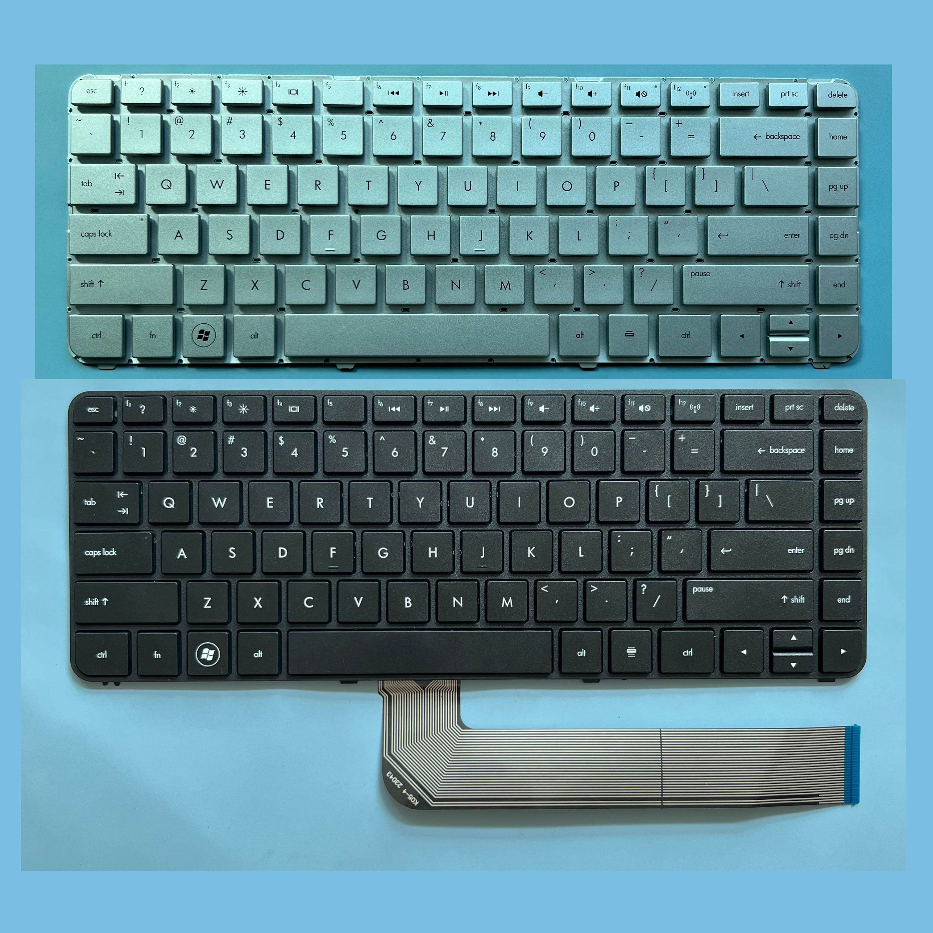 

Клавиатура XIN US для ноутбука HP Pavilion DM4-3000 DM4-3100 DM4T-3000 DV4-3000 DV4-3100 с английской раскладкой, серебристо-черная